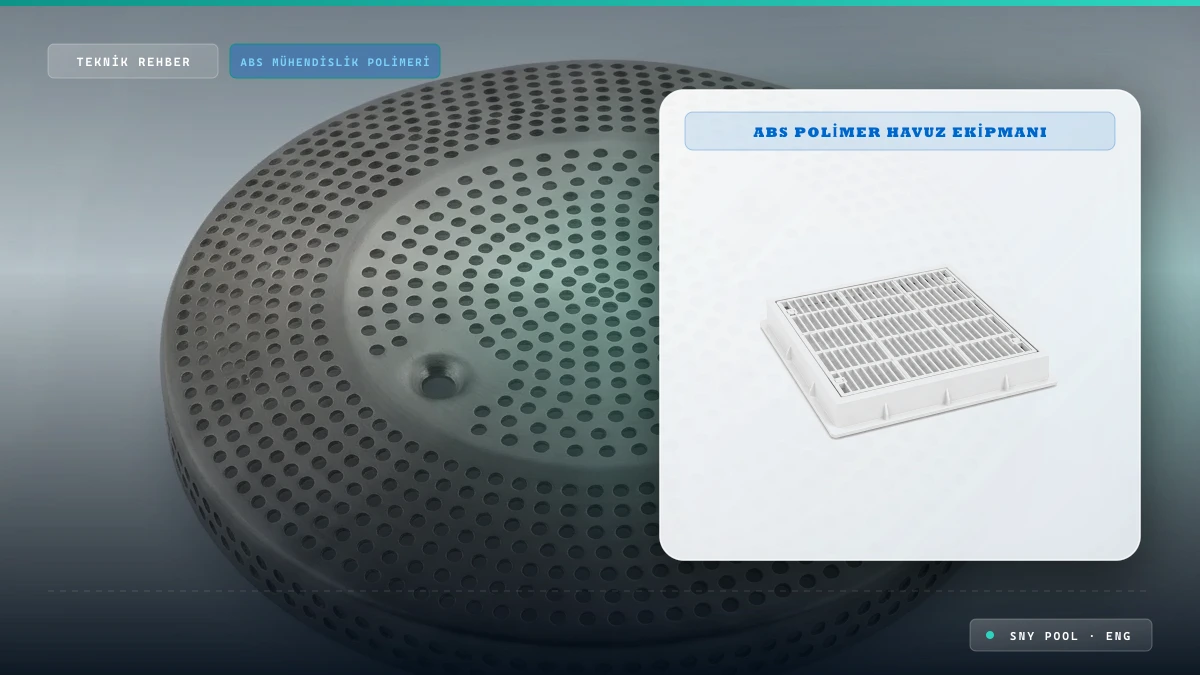 ABS engineering polymer pool equipment main drains and nozzles