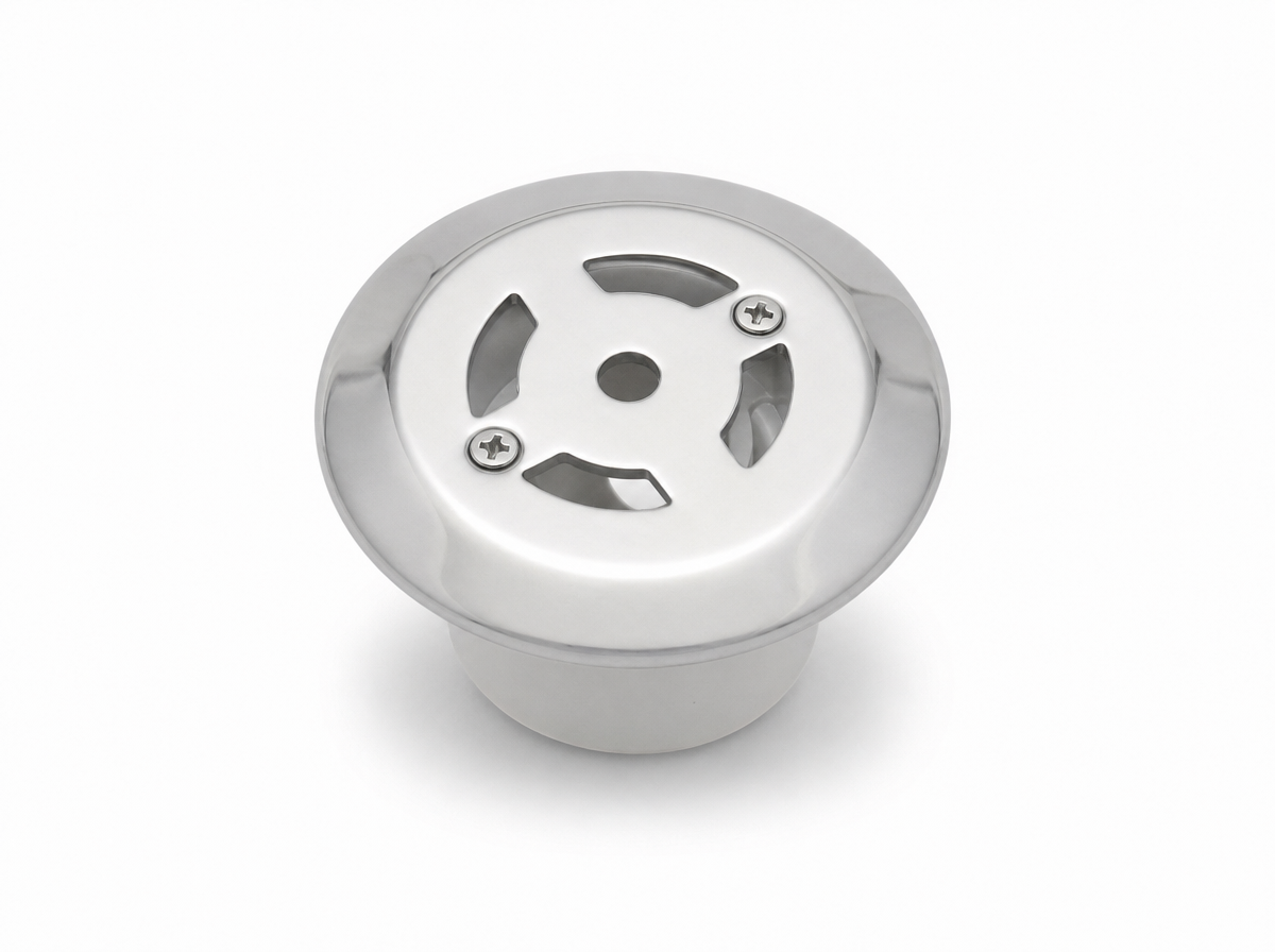 FLOOR INLET NOZZLE — STAINLESS STEEL CAP