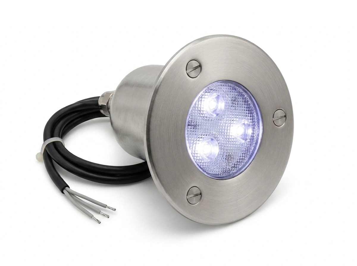 3 POWER LED FIXTURE — FULL STAINLESS STEEL