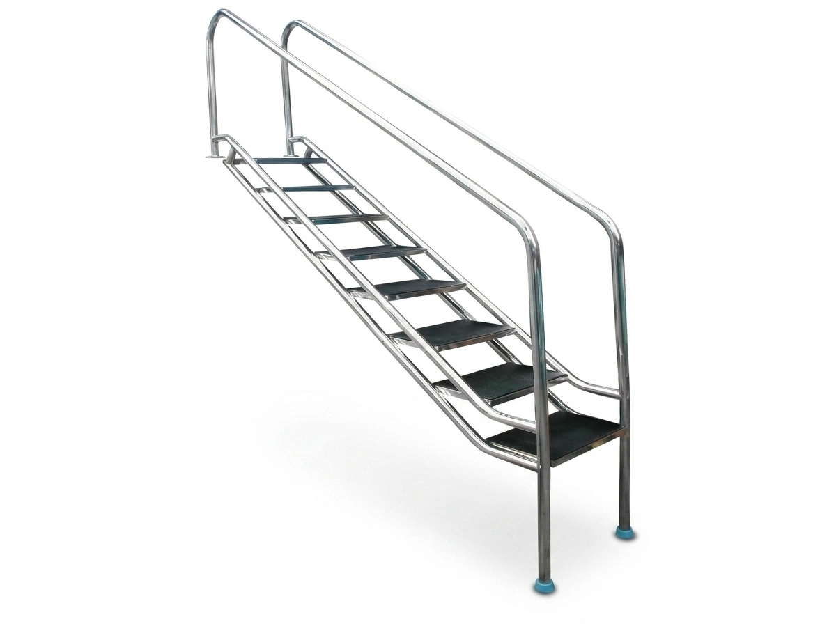HYDROTHERAPY (SLOPED) LADDER — FULL STAINLESS — 4 Basamaklı — Photo 1
