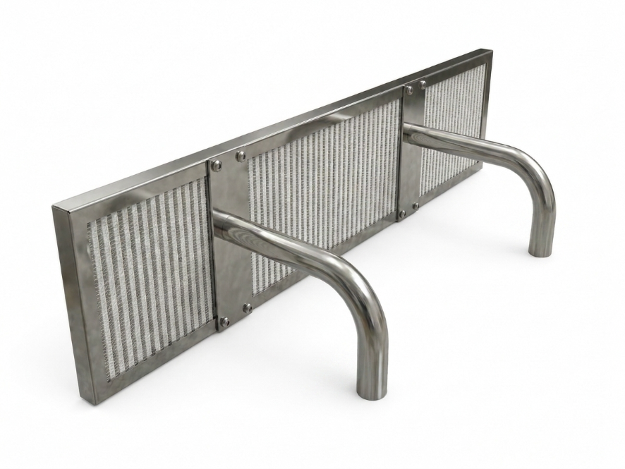 DUAL PANEL SUPPORT (PAIR) — AISI 304 — Photo 1